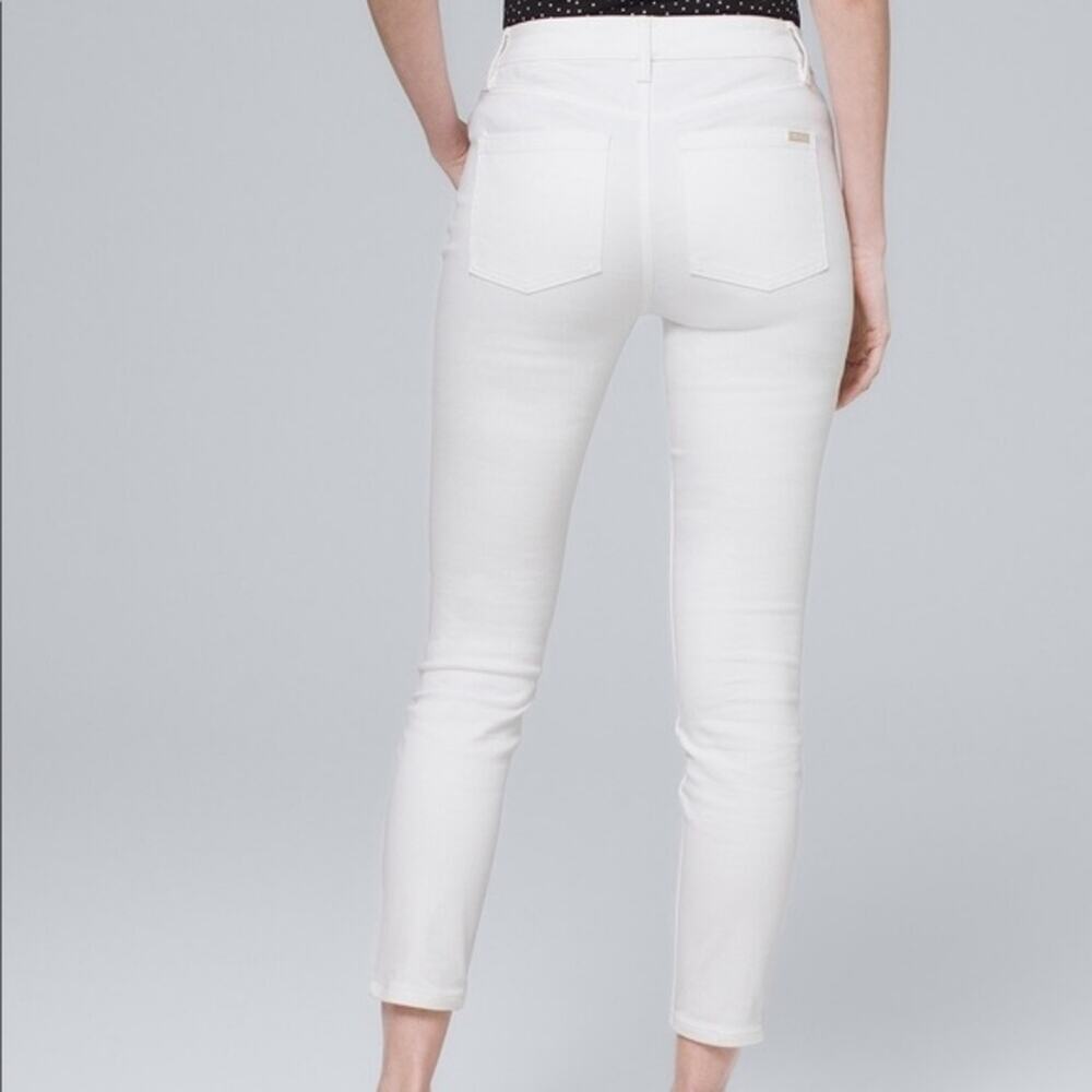 White House Black Market High-Rise Skinny Crop Jeans Size 8 - Picture 2 of 8